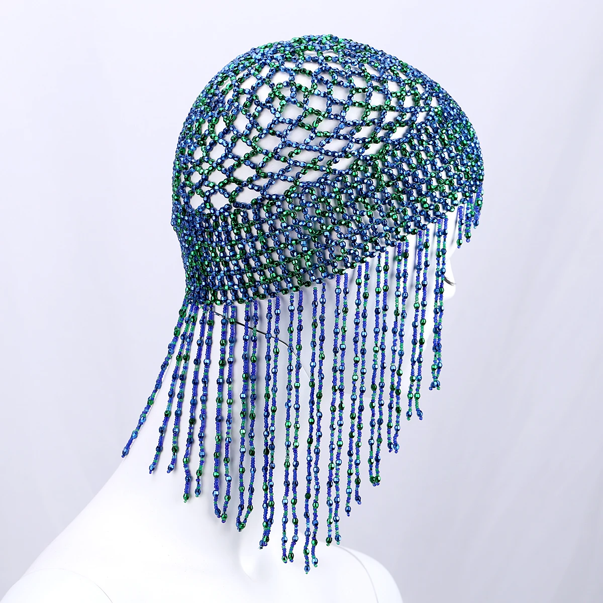 Handgemachte Perlen kappe Kopf bedeckung Bauchtanz Zubehör exotische Cleopatra Haarteil für Frauen Gatsby Themen Party Hochzeit – Detail 22