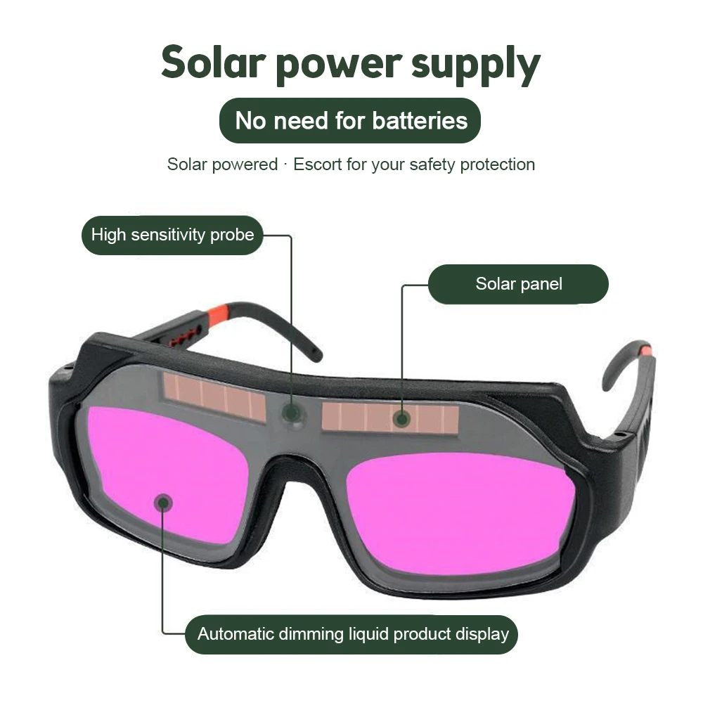 Anti-glare Automatic Darkening Dimming Welding Glasses Set Argon Arc Welding Glasses Welder Eye Protection Goggles Tools welding glasses