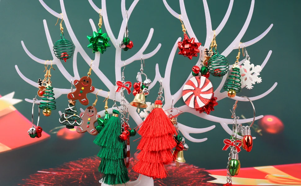 christmas earrings