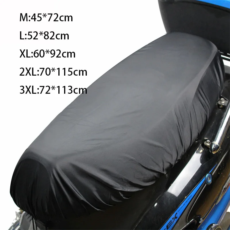 

Universal Motorcycle Rain Seat Cover Black 210D Dust UV Sun Sown Protect Flexible Waterproof Saddle Cover Motorcycle Accessories