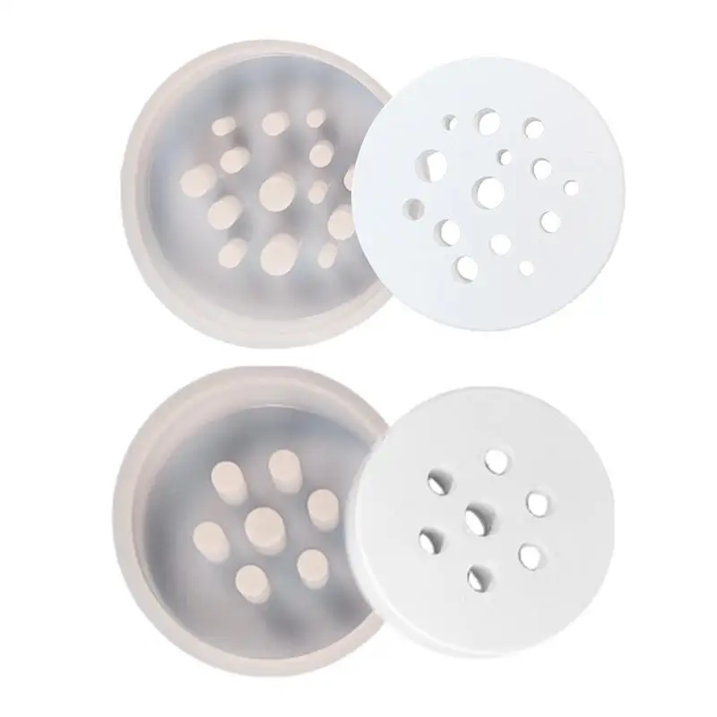 Round Honeycomb Flower Arrangement Insert Silicone Moulds Flower Mold Plaster Cake Candle Resin Drip Moulds Home Decoration