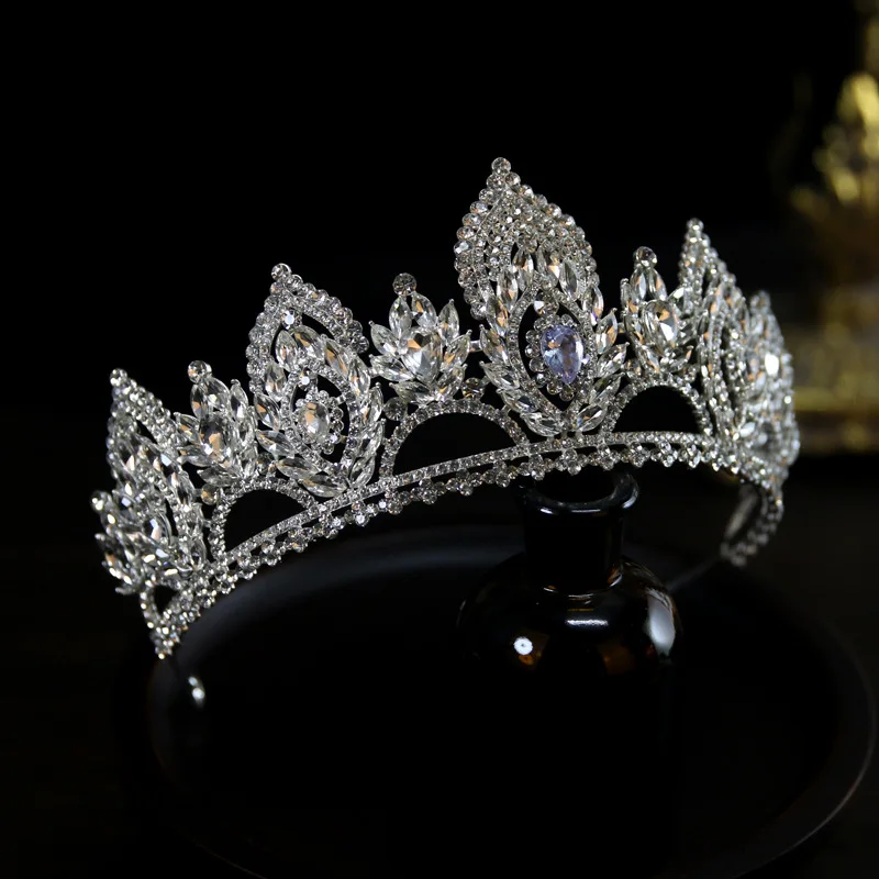 

Luxury Tiara For Wedding Bride Hair Accessories Crystal Bridal Tiara Crown Headband Prom Party Princess Diadem Crown For Women