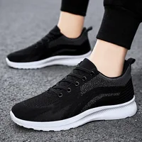 Shoes Men spring and autumn men's shoes new casual single shoes fly woven breathable sports shoes Korean version lace-up