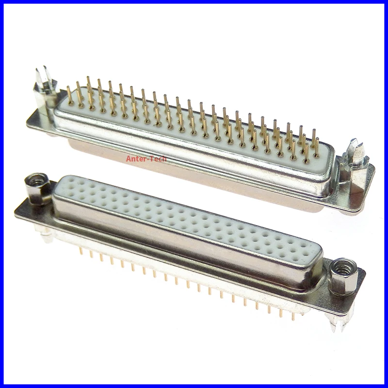 1 Pz Placcato Oro Hdp62 Dp62 Db62 Connettore Femmina Pin Dritto Con Vite Fissa Tipo D-Sub 62Pin Adattatore 62 Pin 62 P