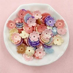 Vibrant Floral Acrylic Beads for DIY Jewelry and Crafts - 80 - Piece Set (5 petals Multicolor)