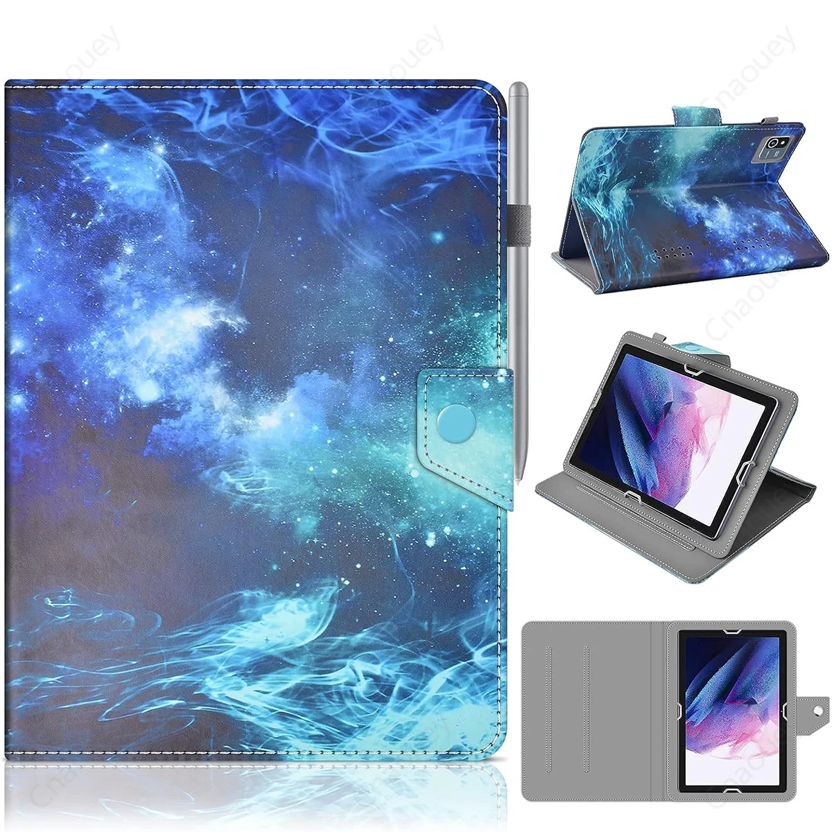 Universal Tablet Case for 9.4-10.1 inch Android IOS Windows,PU Leather Folio Stand Case for IPad Samsung Lenovo Teclast Funda