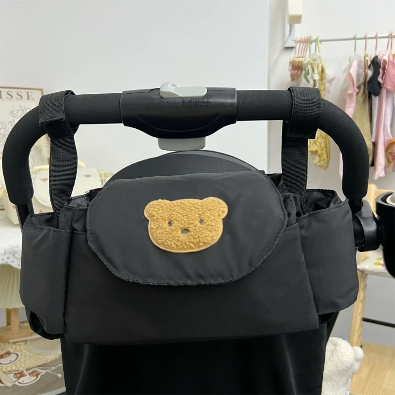 

Large Universal Stroller Organizer Bag with Insulated Stroller Cup & Phone Holder Stroller Accessories Organizer Bag