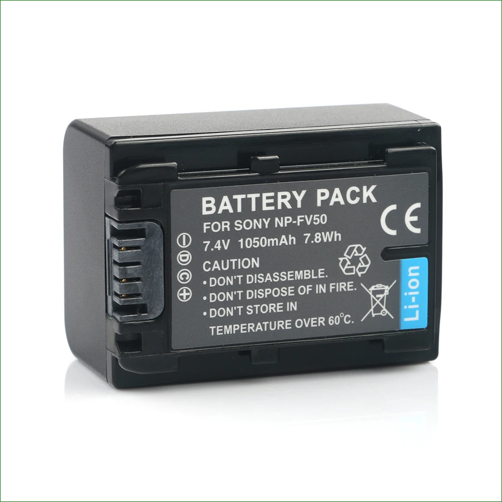 Np-Fv50 Np Fv50 Batteria 1050Mah Batterie Della Macchina Fotografica Per Sony Nex-Vg20E Nex-Vg30E Nex-Vg900E Fdr-Ax30 Fdr-Ax33 Fdr-Ax40 Fdr-Ax45