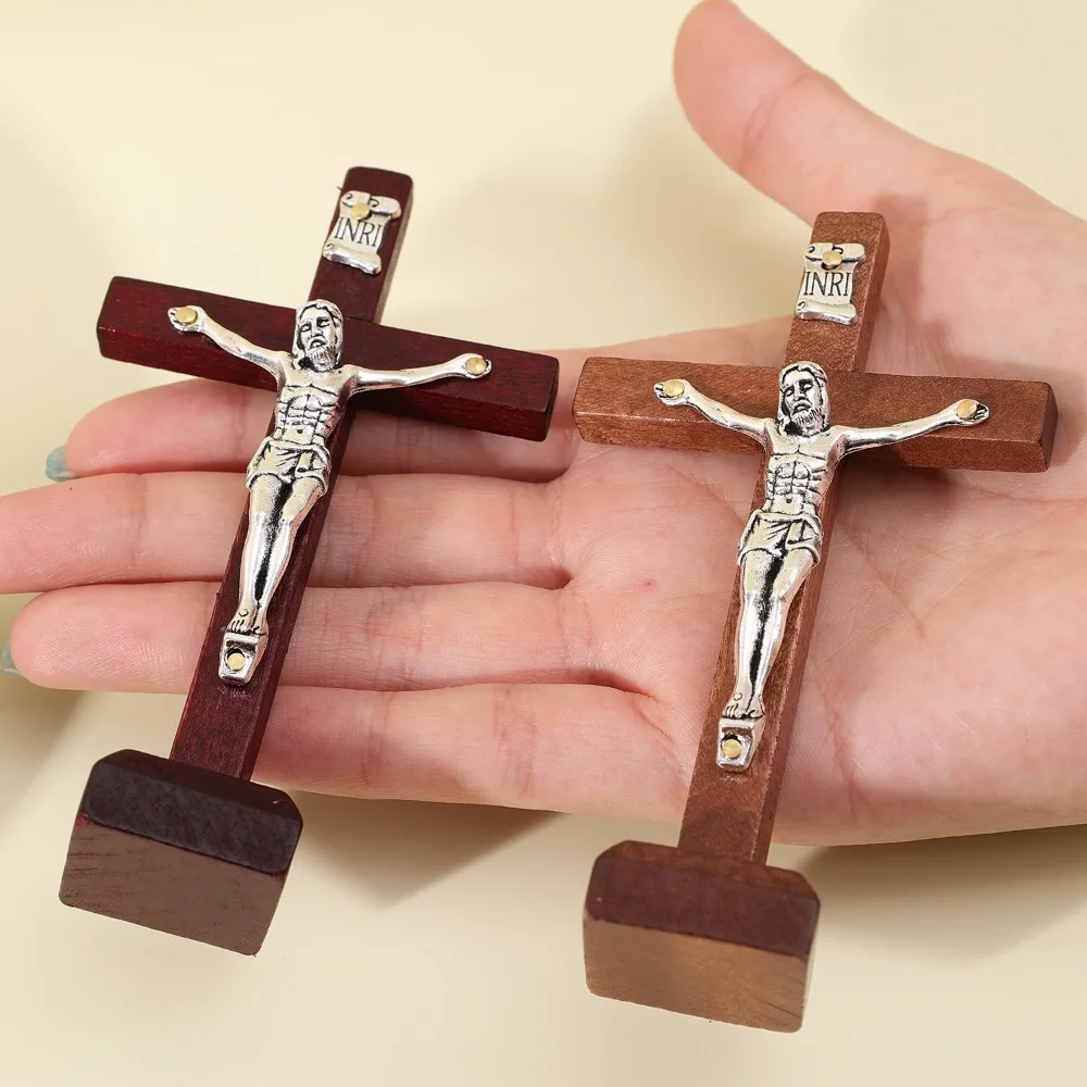 Wooden Jesus Cross Figurine 3