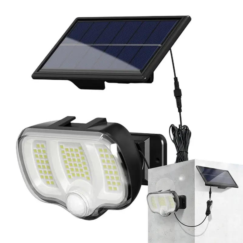 

Уличные фонари с солнечной батареей для внутреннего дворика, 1200 мАч, автоматическое ВКЛ./ВЫКЛ., 3 режима, яркие фонарики, водонепроницаемые шаговые фонари для