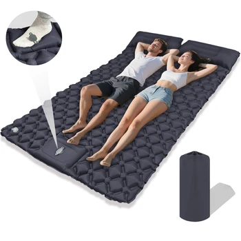 Versatile Diamond Airbed - 2 Person Inflatable Mattress for Indoor Sleep, Outdoor Camping, Picnic, Lightweight & Compact