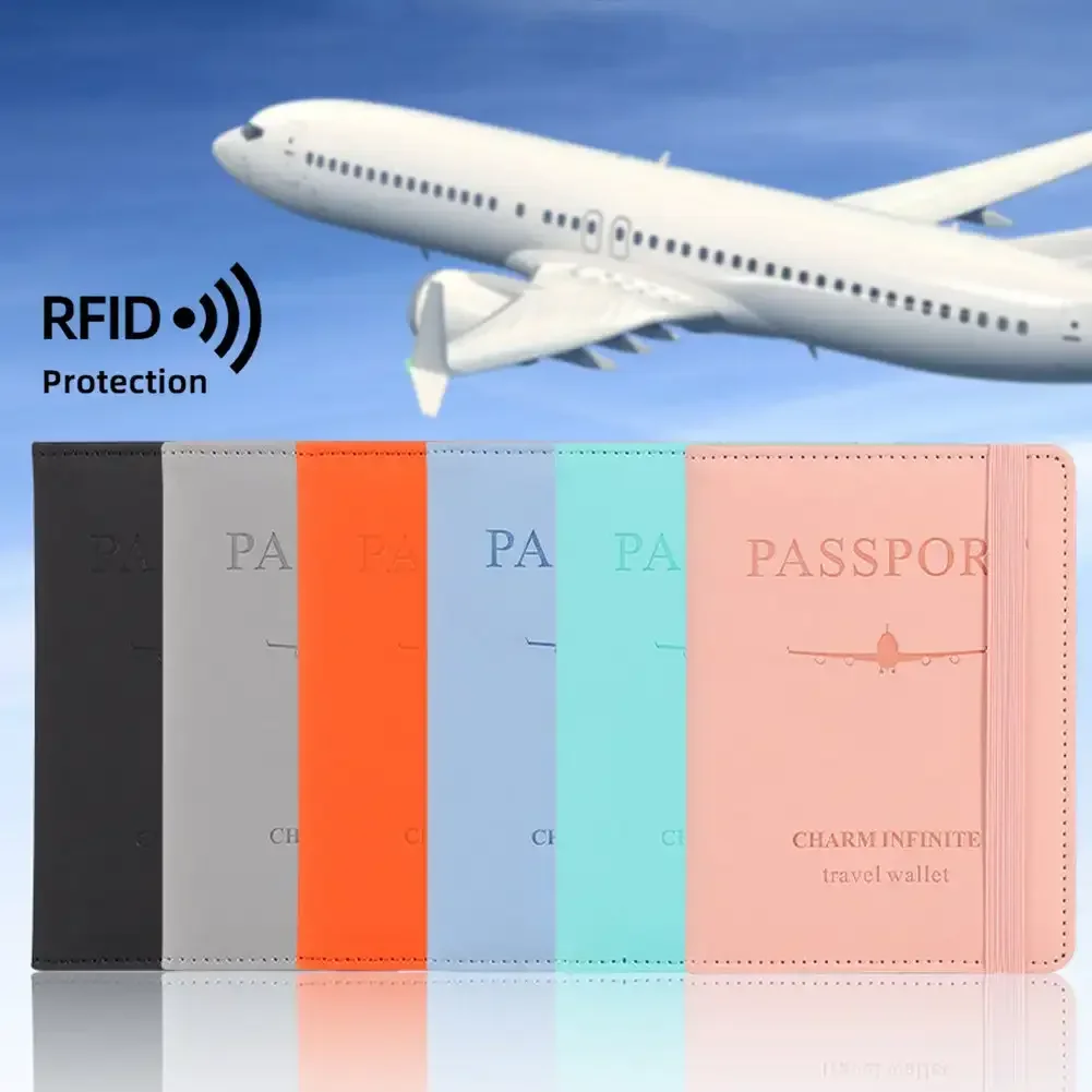 Portafoglio da uomo in pelle PU portafoglio da viaggio porta passaporto accessori da viaggio maschili porta passaporto porta biglietti da visita portafoglio