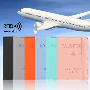 Portafoglio da uomo in pelle PU portafoglio da viaggio porta passaporto accessori da viaggio maschili porta passaporto porta biglietti da visita portafoglio