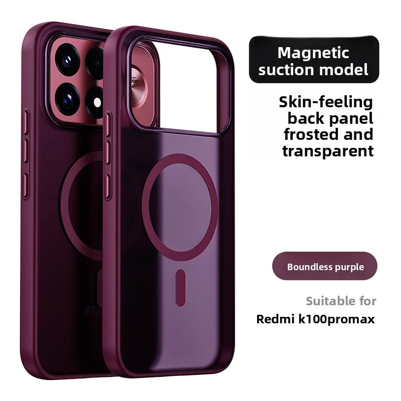 Transparent Magnetic Protective Back Cover Case