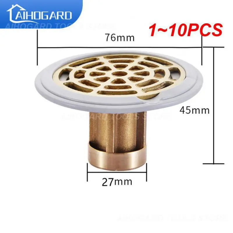 

1~10PCS Bath Stopper Plug Sink Copper Core Strainer Shower Floor Drain Sewer Deodorant Hair Catcher for Kitchen Bathroom