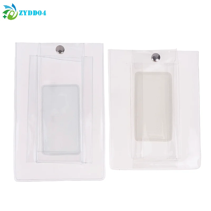 ● 1개 투명 플라스틱 PVC 보석 스냅 포장 가방 목걸이 팔찌 방진 산화 방지..