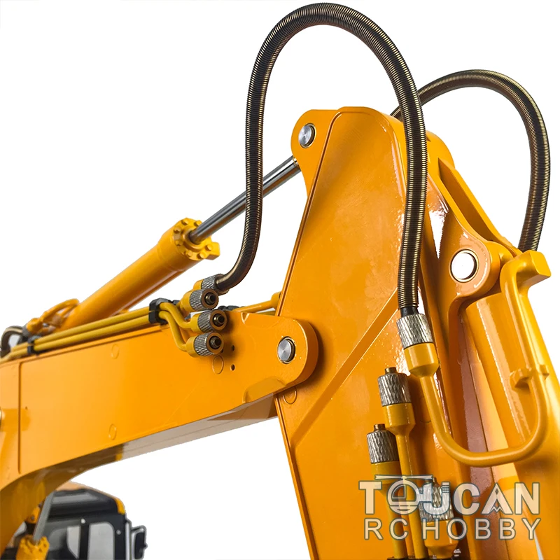 KIT LESU PC360 RC Hydraulic Excavator 1/14 Radio Control CNC Metal Digger Truck Painted Kits Model with Lights Brushless Motor 4