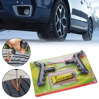 Kit Riparazione Pneumatici Auto, Moto, Bici, Veicoli Elettrici - Set Riparazione Rapida per Camera d'Aria e Pneumatici Tubeless
