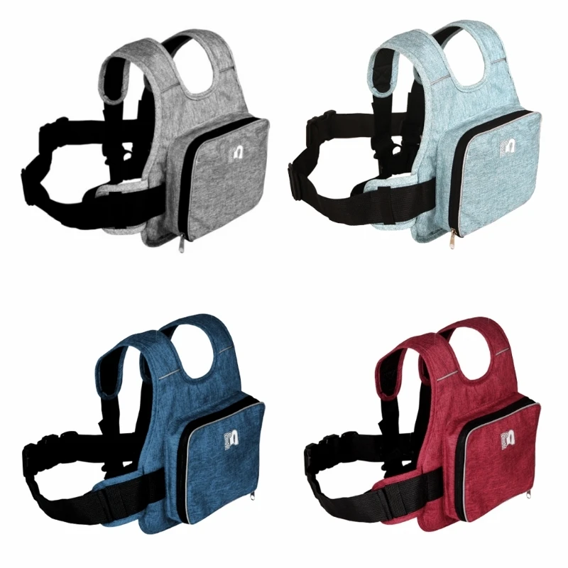 Adjustable Child Motorcycle Bicycle Safety Seat Belt with Strap Harness Folding Reflective Strip Storage Bag