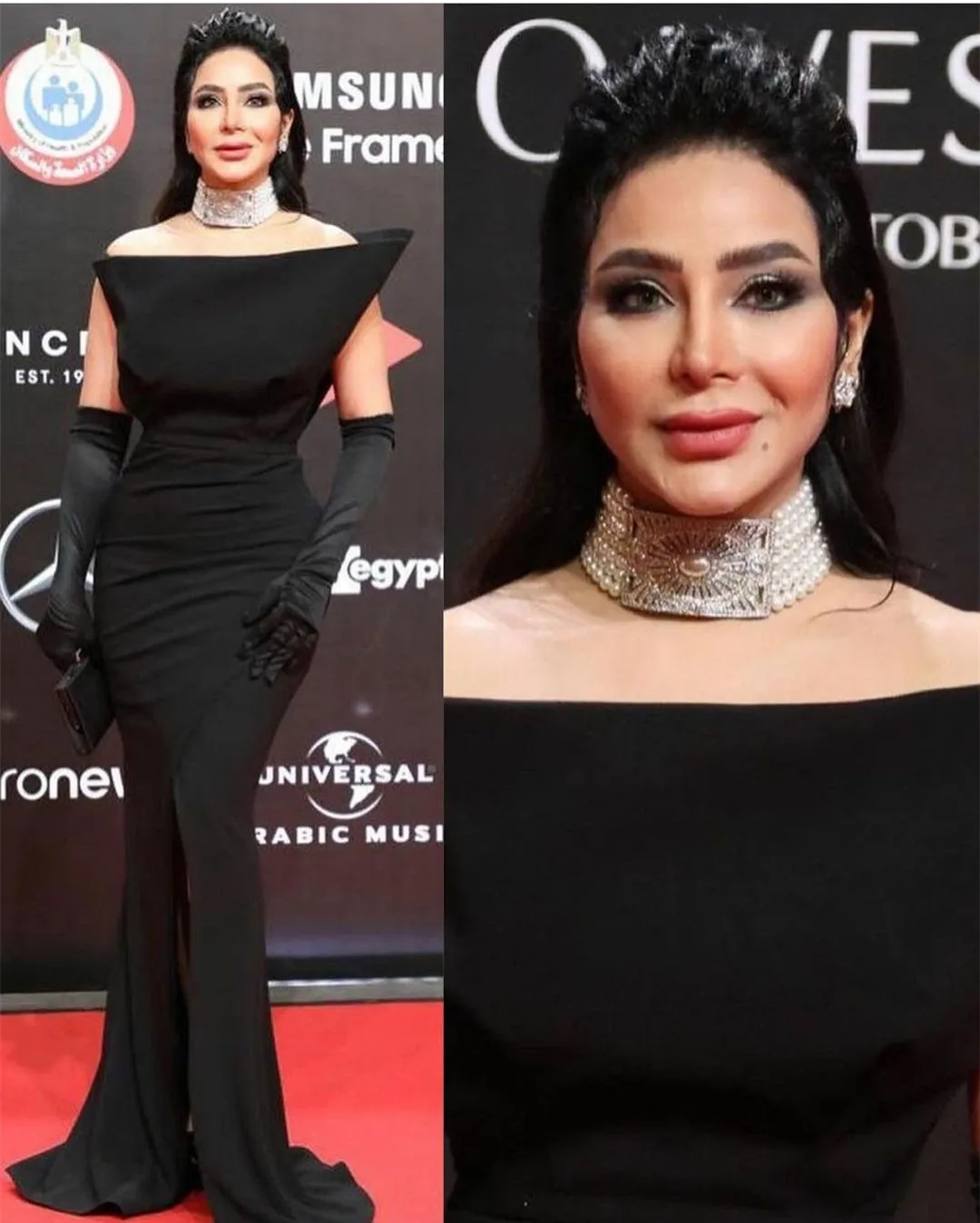 

Long Stretchy Black Muslim Evening Dresses Mermaid Sleeveless Zipper Back Floor Length Robe De Mariée Party Gowns For Women