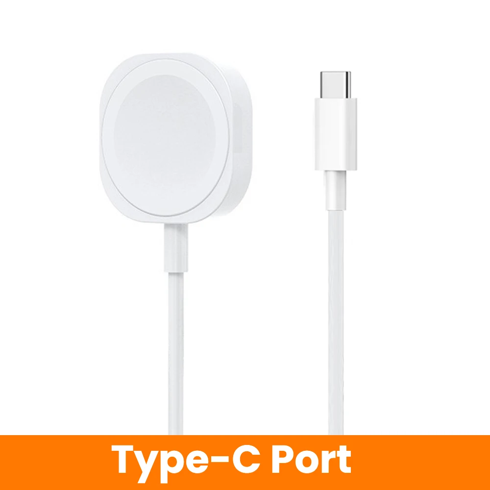 Magnetic Wireless Charger for Smart Watches - USB Type C, 1M Cable