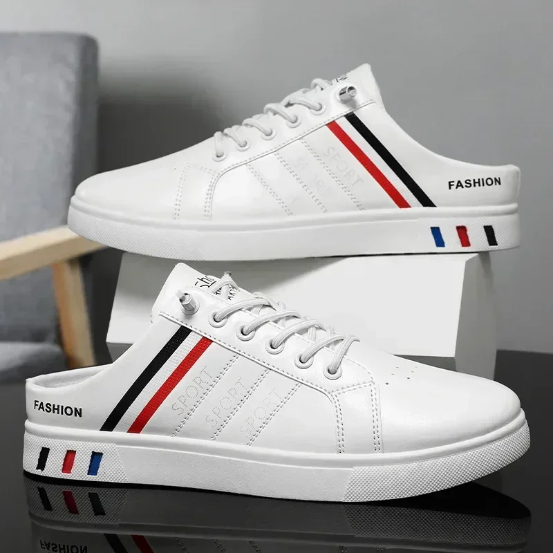 Summer New Men Slippers Brand Comfortable Casual Shoes for Men Fashion Flat Sneakers High Quality Half Slippers Big Size 48