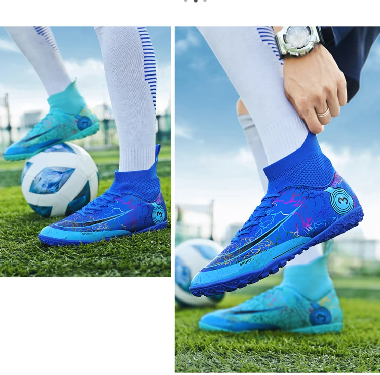 Long Spikes Society Herren Fußball Indoor Rasentraining Fast Field Boots Cleats Mann Turnschuhe Futsal Fußballschuhe_voghion.com