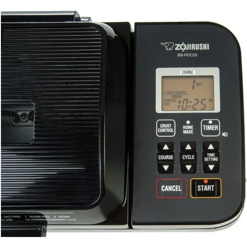 Zojirushi BB-PDC20BA Home Bakery Virtuoso Plus Breadmaker, 2 lb. loaf of bread 3