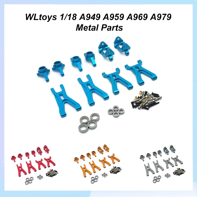 

WLtoys 1/18 184011 A949 A959 A969 A979 K929 Remote Control Car Parts Metal Upgrade Kit