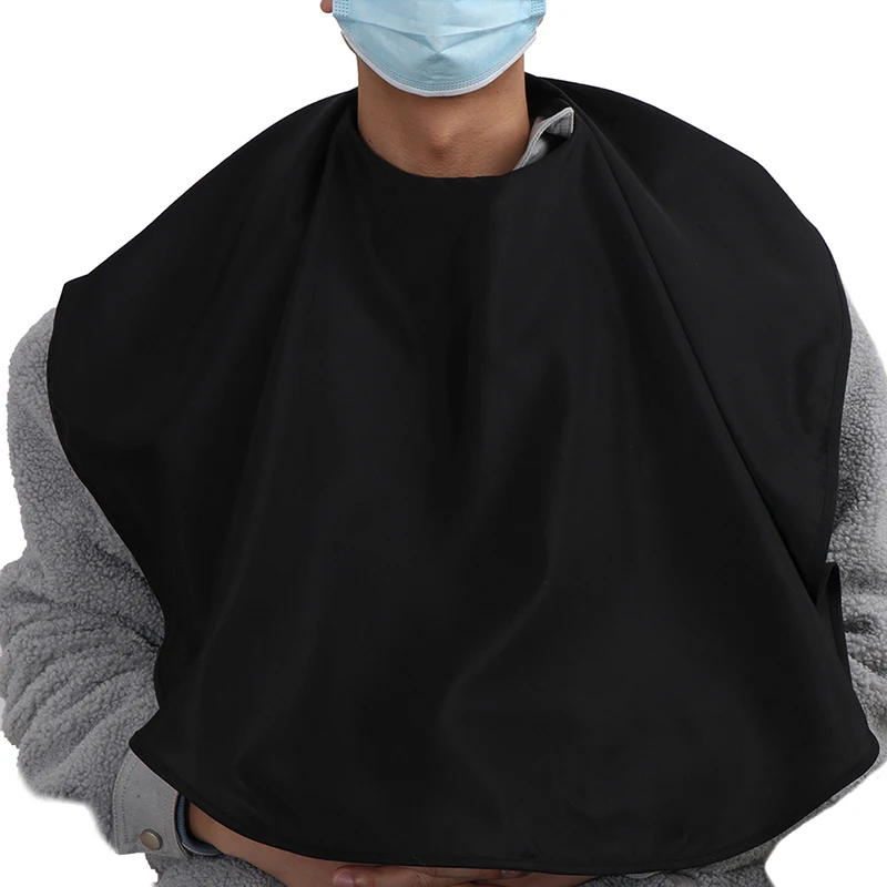 Description Picture 5 of item1PC Black Composite Fabric Hairdressing Cape Hair Coloring Wraps Barber Shoulder Pads Dyeing Haircut Apron