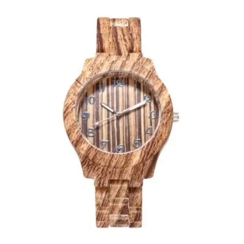 Watch for Women Bamboo Fashion Digital Creative Men's and Women's Watches Fashion Wood Sandalwood Quartz Watch Relogio Feminino 2
