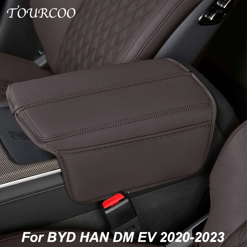 

For BYD HAN DM EV 2021 2022 2023 Protective Sleeve Of Central Control Armrest Box Stores Storage Bag Accessories