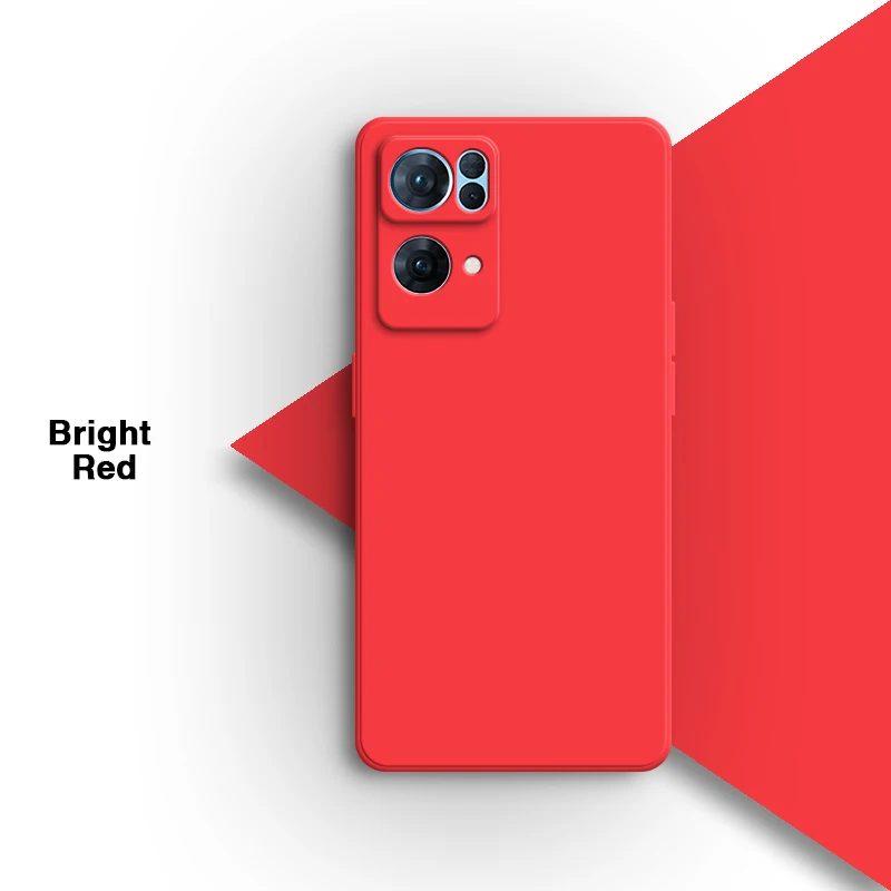 Premium Square Liquid Silicone Phone Case - Soft Back Cover
