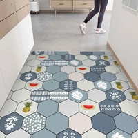 Entry Door Mats PVC Leather Non-slip Rugs Large Area Balcony Carpets Home Bathroom Rug Kitchen Waterproof and Oil-proof Carpet 2