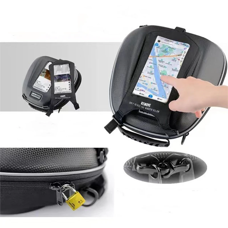 Fuel Tank Bag For BMW G 310GS/G 310R Motorcycle GPS Phone Ring Mount Racing Luggage Waterproof Racing Bags Tanklock motorcycle tank bag