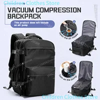 Sac à dos à compression sous vide pour hommes, sac à dos pour ordinateur portable 15,6 pouces, sac à dos de voyage sous vide pour randonnée, sac à dos Ryanair 40x20x25, sac de cabine 1