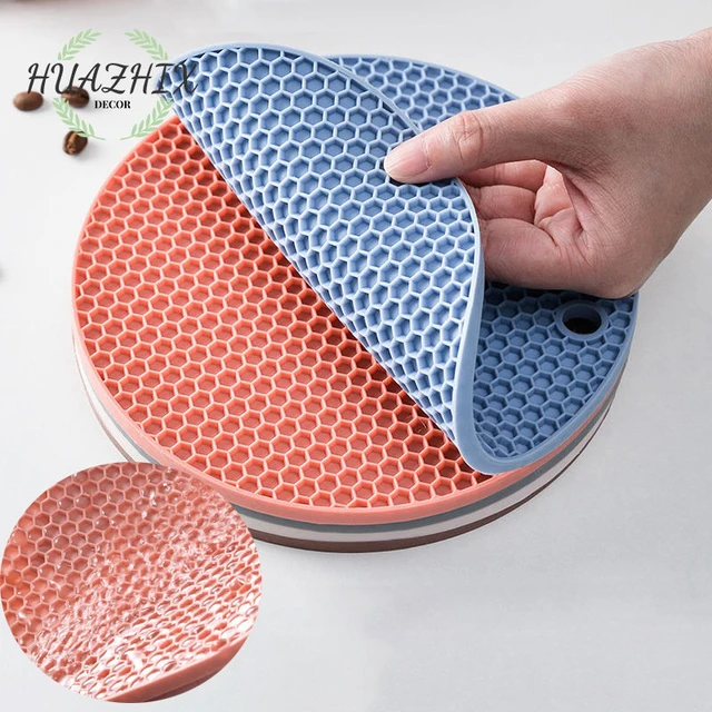 Silicone Pot Holders Trivets Mat Multipurpose Round Pot Holders