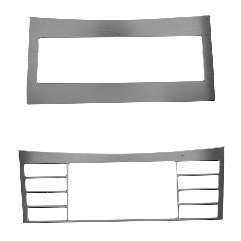 

2Pcs Car Console Air Conditioning CD Panel Button Frame Trim Parts For Mercedes Benz E Class W212 E200L E260L E300L 2008-2015