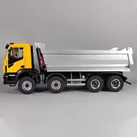 1/14 RC Dump Hydraulic Remote Control Tipper Truck 8x8 RC Toys Car 2-Speed Transmission Light Sound System Assembled Gift Model 2