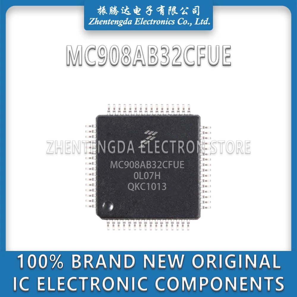 MC908AB32CFUE MC908AB32CFU MC908AB32 MC908AB MC908 IC MCU Chip QFP-64