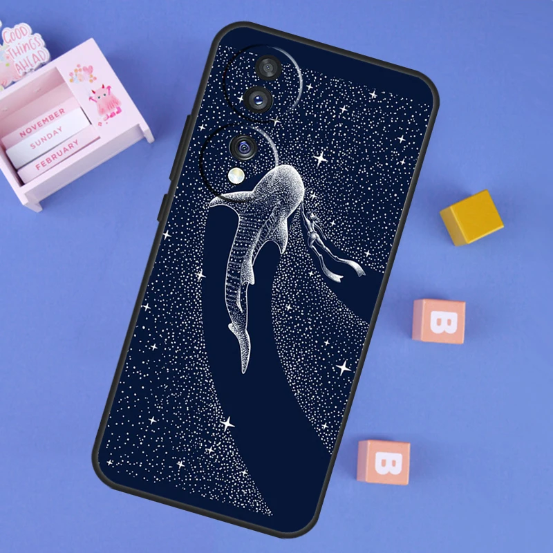 Starry Orca Whale Shark Protective Phone Case