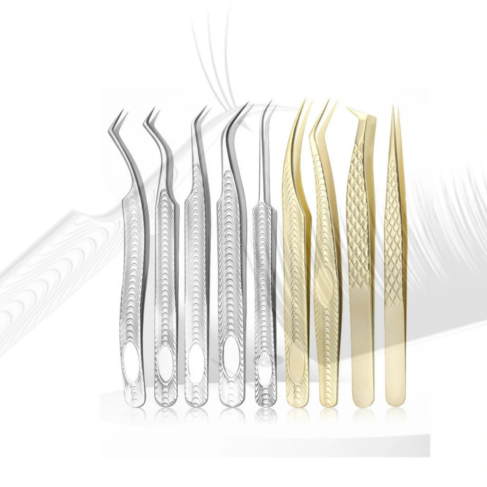 

ZSH Eyelash Extension Tweezers Makeup Tools Stainless Steel Non-magnetic Volume Supplies Accurate