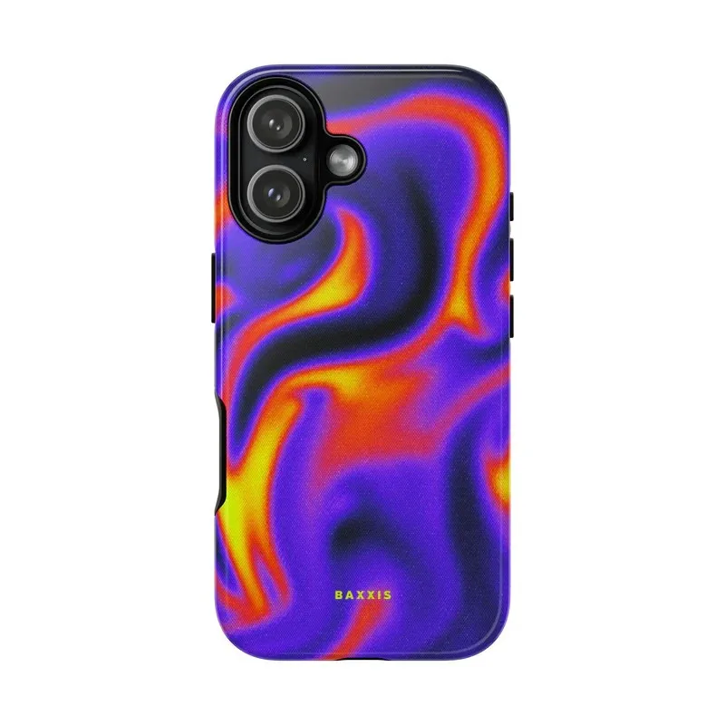Clmj Flare Art Handyhülle für iPhone 17 16e 16 15 14 13 12 11 X XS XR XSMAX 7 8 Air Pro Max Plus Luxuriöse Doppelschicht-Rückabdeckung