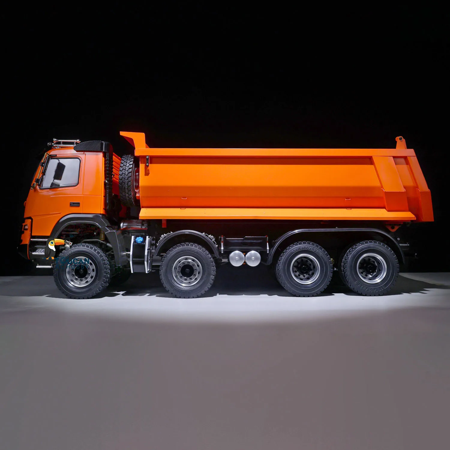 Toucan JDM 65C Metal 8*8 1/14 Hydraulic RC Dumper Truck Painting Tipper Diff Lock Axle Sound Controlled Car TH20690-SMT8 3