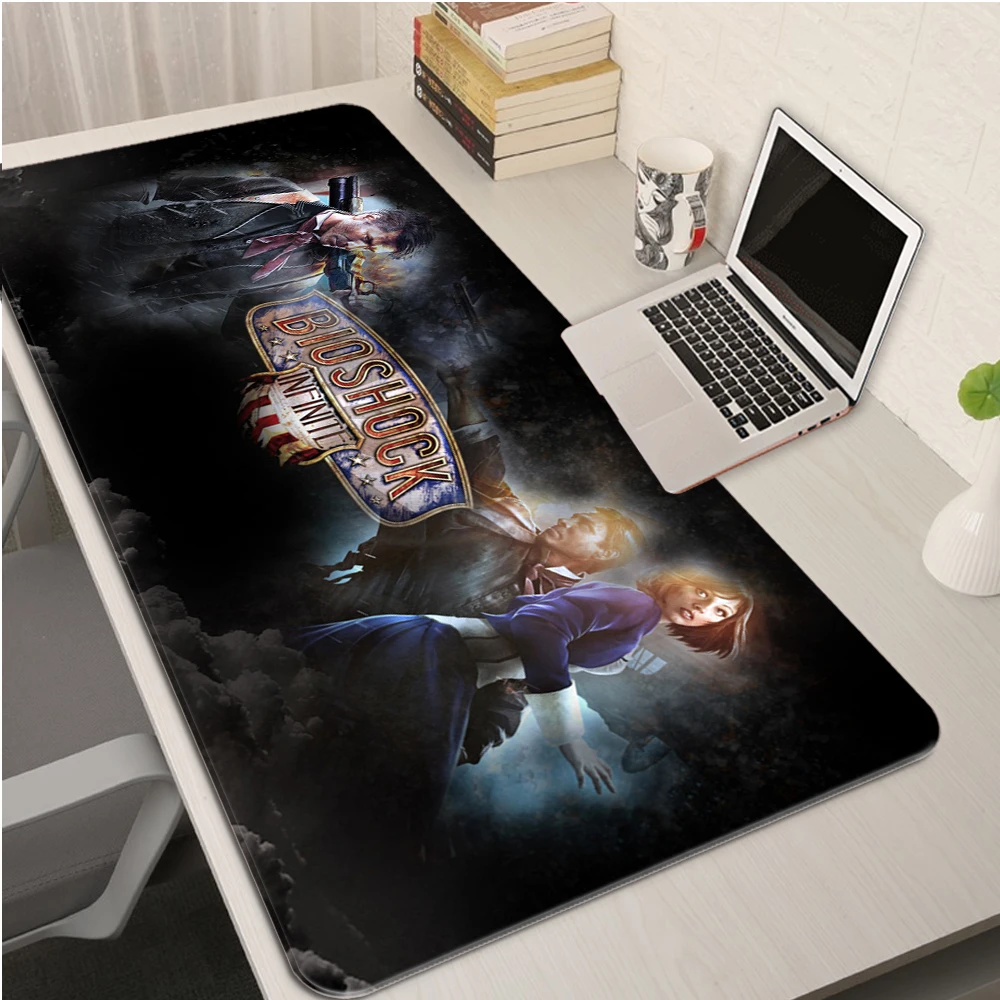 

Bioshock Mouse Pad Gaming Mousepad Large Game Computer Keyboard Office Table Mat Speed Desk Play Mat XXL Rug коврик для мыши