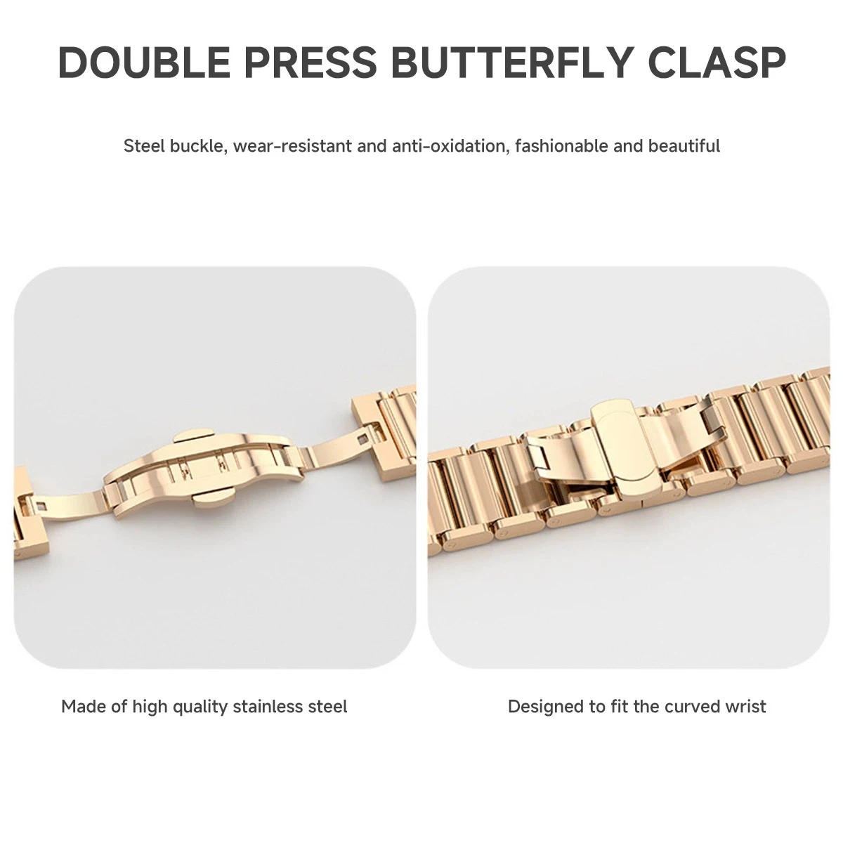 Elegant 18mm Ceramic Watch Strap Bracelet