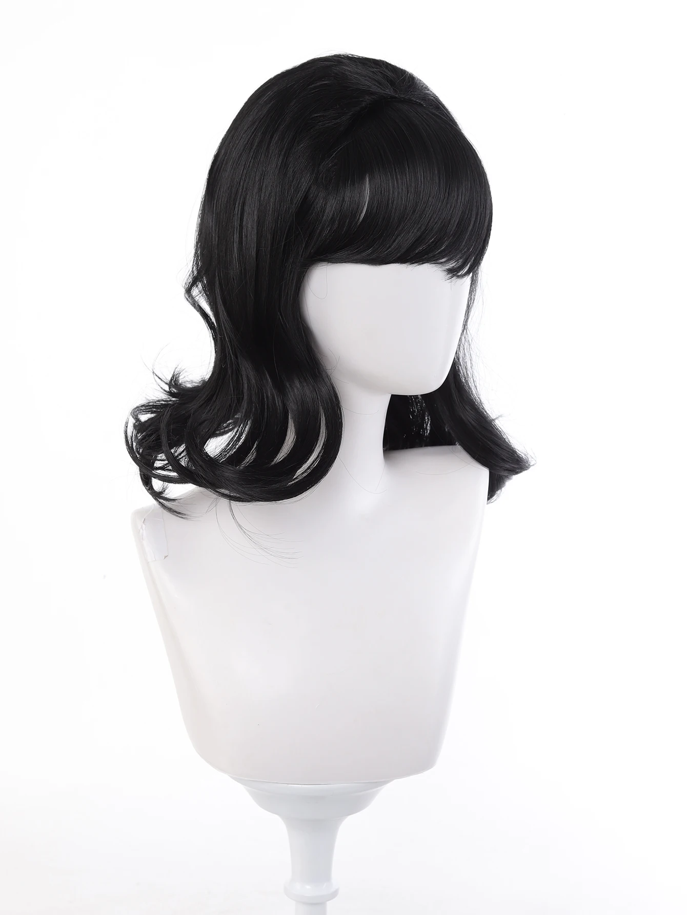 Synthetic Black Short Straight Wig For Women