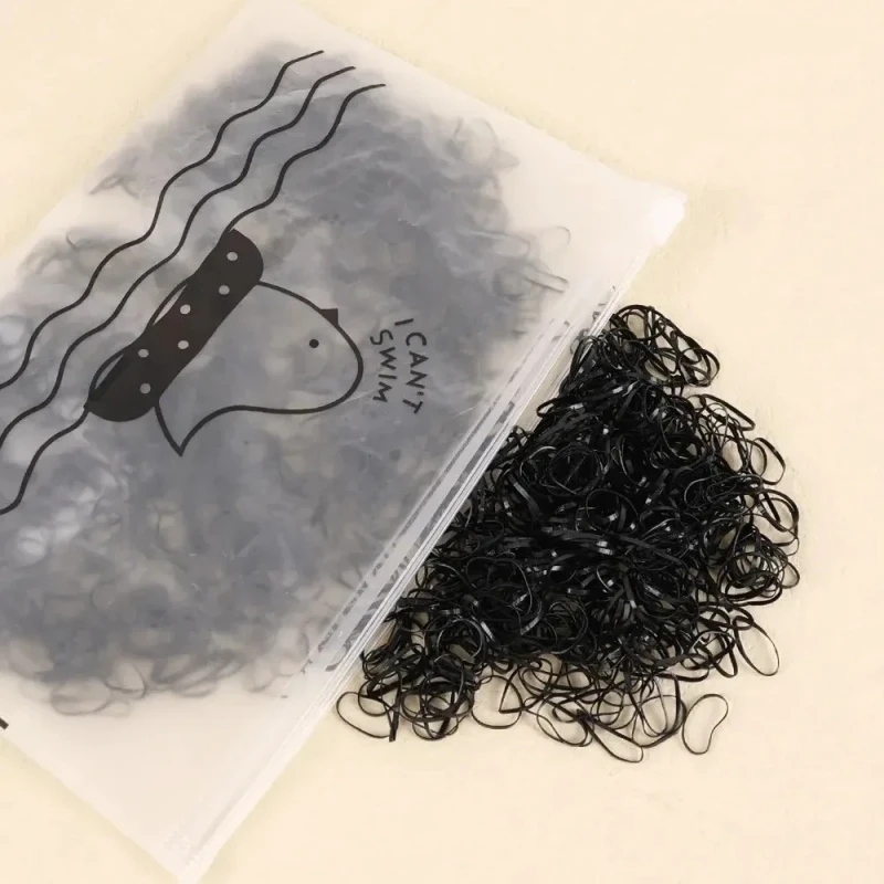 Girls Colorful Small Disposable Rubber Bands Gum for Ponytail Holder Elastic Hair Bands Fashion Hair Accessories 1000pcs