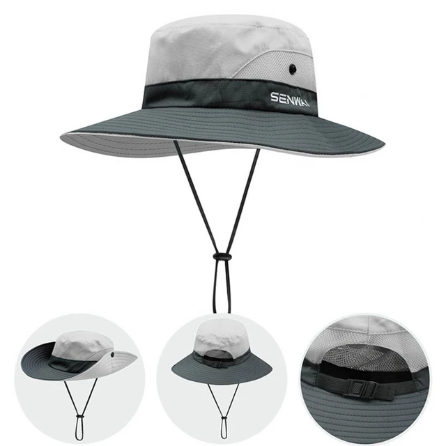 Sombrero con visera para el sol, malla transpirable, protección UV