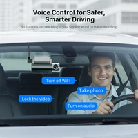 Caméra embarquée avant et arrière 4K KAWA D7, enregistreur vidéo 4K WiFi6, mini caméra arrière DVR pour voiture, commande vocale/application, dashcam 4